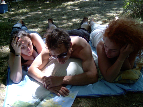 En plein boulot...
